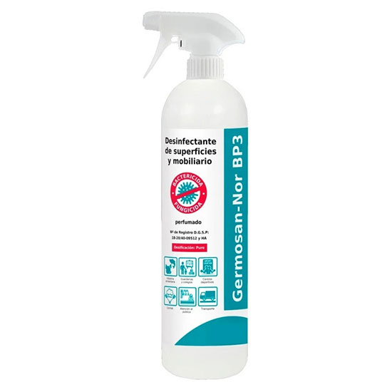 GERMOSAN-NOR BP3, spray desinfectante superf., bactericida, fungicida 750
